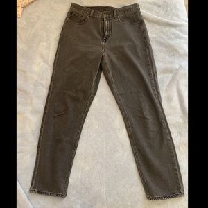 American Eagle Faded Black Mom Jean